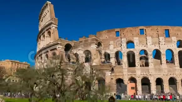 罗马历史中心罗马罗马罗马超垂的竞技场景观视频的预览图