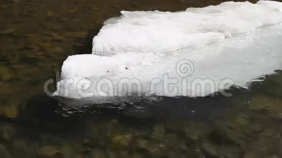 河中的浮冰视频的预览图