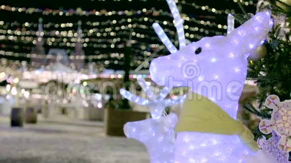 圣诞鹿装饰视频的预览图