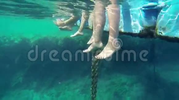 人的腿在水下视频的预览图