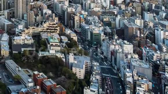 日本东京大都会高速公路和城市的昼夜间隔视频的预览图