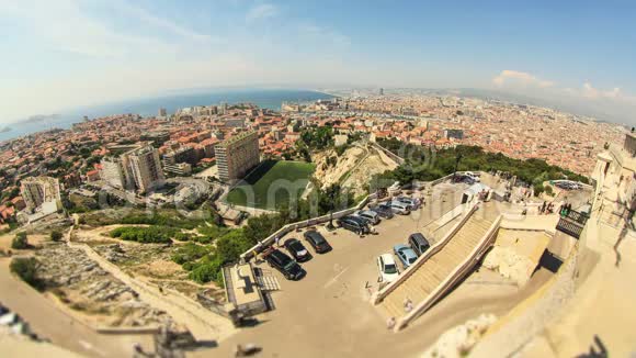 马赛城市景观时间流逝视频的预览图