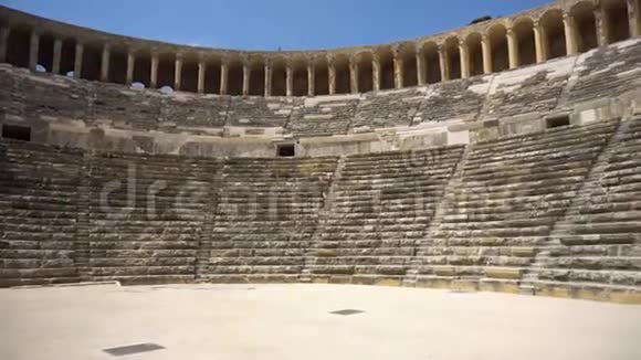 古代圆形剧场的景色视频的预览图
