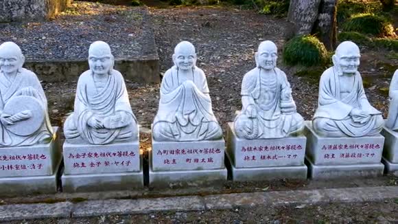 日本恩梅吉寺的吉佐雕像视频的预览图