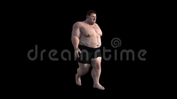 人体行走脂肪燃烧循环成人阿尔法马特视频的预览图