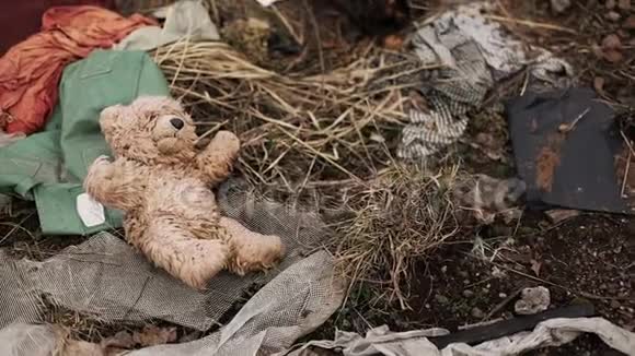 在森林里丢了玩具废物和橡胶视频的预览图