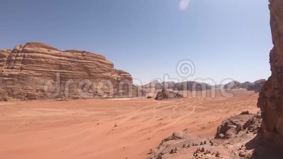 约旦沙漠亚洲宽谷视频的预览图