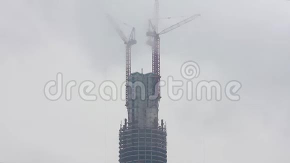 中国上海市中心摩天大楼景观视频的预览图