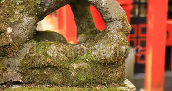 日本静冈神社箱根神社的守护犬视频的预览图