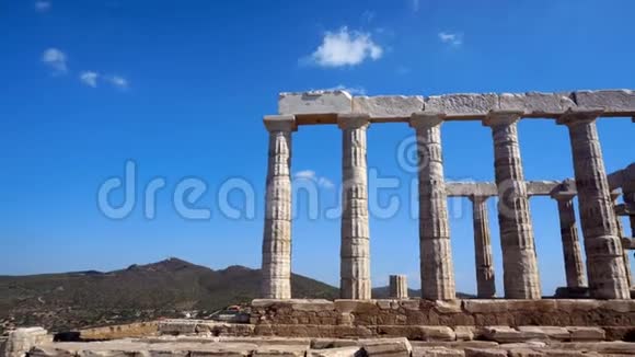 古希腊波塞冬神庙遗址视频的预览图