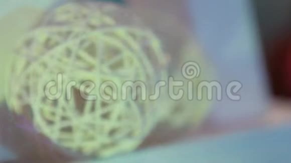 抽象背景藤球光藤球装饰装饰品视频的预览图