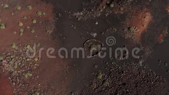 火山空中背景兰萨罗特视频的预览图