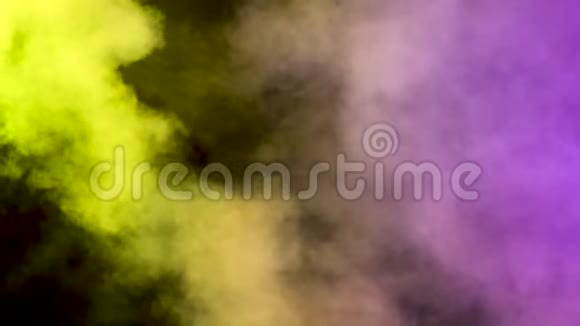 浓密抽象多彩的烟云视频的预览图