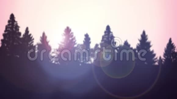 夏季山脉日出背景剪辑视频的预览图