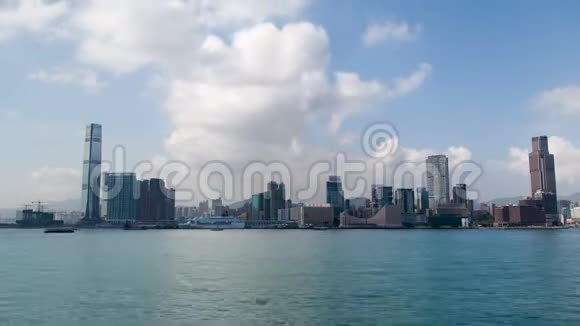 从码头到尖沙咀香港的时段日景视频的预览图