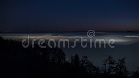 奥地利天空的夜晚时光视频的预览图