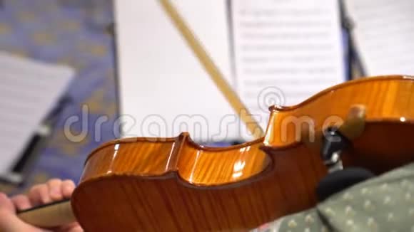 男人和女人拉小提琴和小提琴视频的预览图