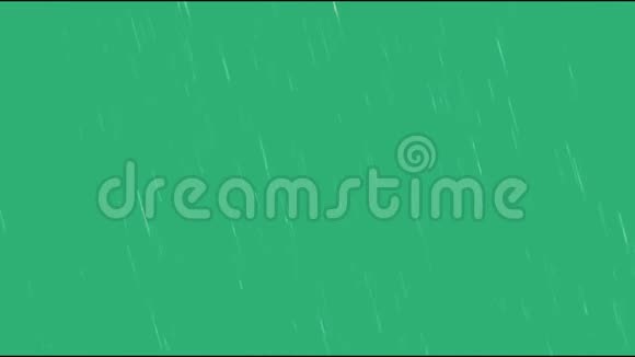 在绿色背景上下雨视频的预览图