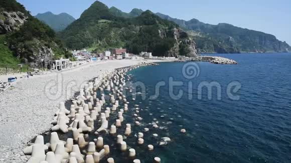 韩国乌尔良多泰哈港的夏季景观视频的预览图