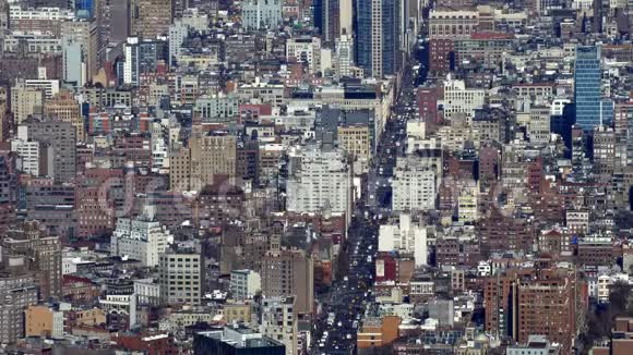 纽约曼哈顿的街道和建筑视频的预览图