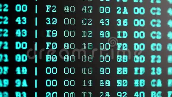 程序代码在PC屏幕上视频的预览图