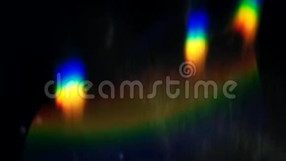 发光透镜耀斑模糊斑点运动视频的预览图