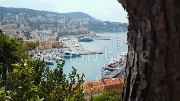 不错的港口法国观光水上交通邮轮休闲码头视频的预览图