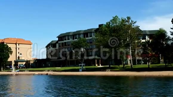 明尼苏达州贝米吉湖南岸汽车旅馆景观视频的预览图