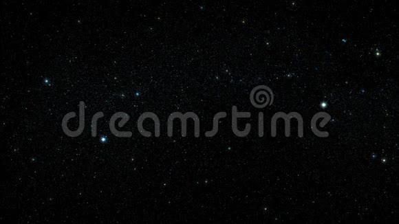 彩色星空闪烁在夜间循环运动背景V1视频的预览图