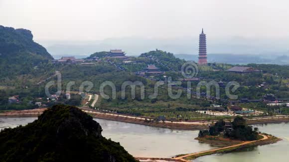 越南宁滨白顶塔景观视频的预览图