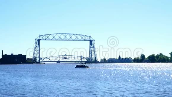 明尼苏达浮桥和运河到港口与浮桥视频的预览图