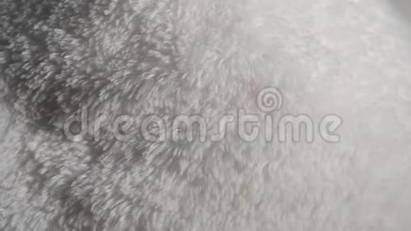合成聚酯白色毛皮颜色纹理为背景视频的预览图