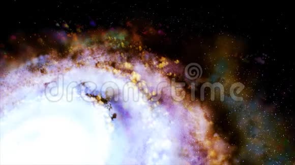 旋转螺旋星系星系16的缓慢旋转视频的预览图
