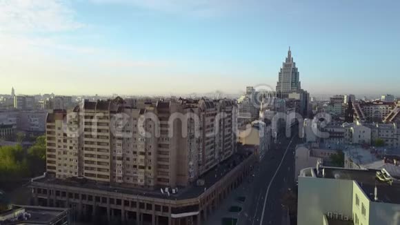 上午莫斯科现场空中视频的预览图