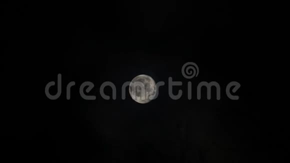 夜空中的月亮景色视频的预览图
