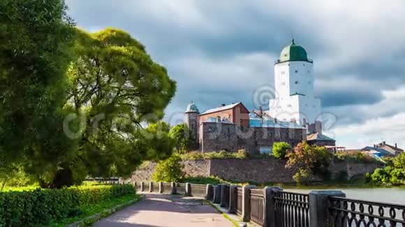 俄罗斯维堡城堡的延时视频视频的预览图