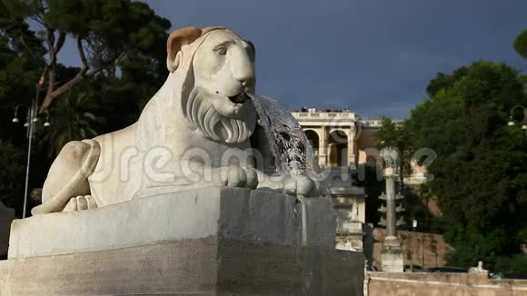 罗马狮子喷泉视频的预览图