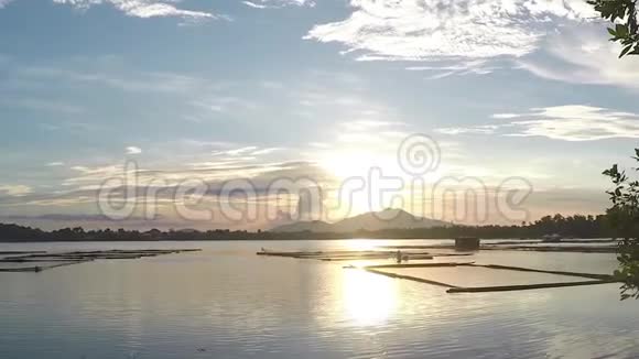 金日落翻竹养殖构筑物中湖视频的预览图