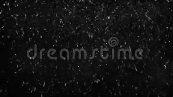 雪层冬夜白色薄片视频的预览图