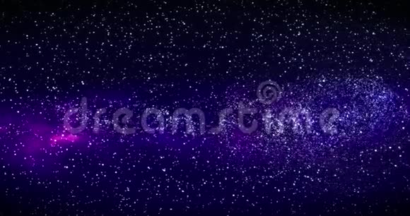 深空星系螺旋星系银河系动画在太空中飞过星域和星云视频的预览图
