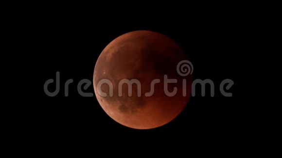 橙色的月亮黑色的天空视频的预览图