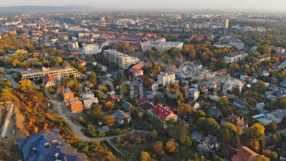 位于Transcarpathia的城市Uzhgorod景观视频的预览图