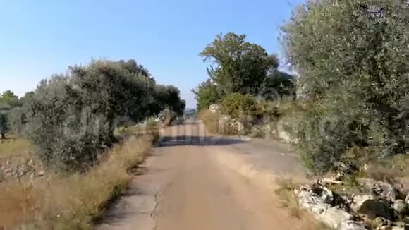 意大利南部阿普利亚地区SalentoValledaItria的乡村公路视频的预览图