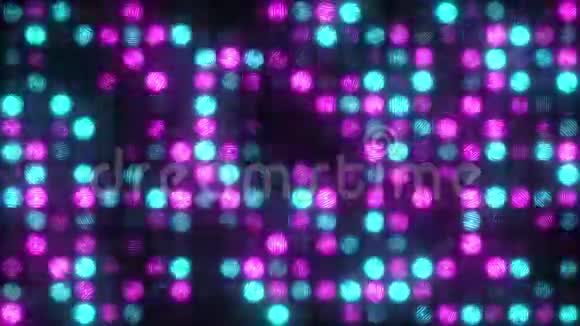 蓝色和粉红色灯笼的混沌闪烁视频的预览图