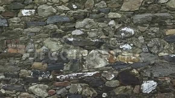 石墙碎片旧墙是用石头做的视频的预览图