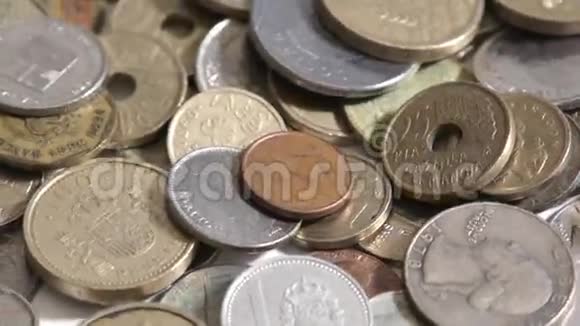 金钱硬币旋转视频的预览图
