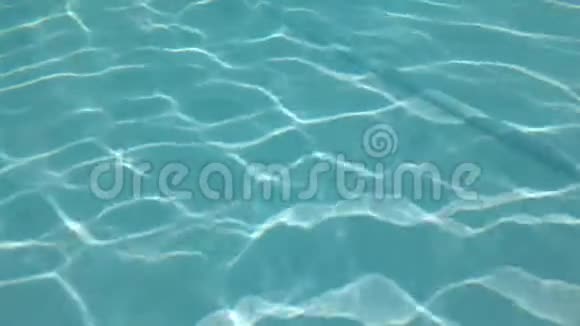 池中水下阳光洒在水底视频的预览图