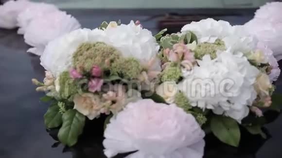 结婚装饰从玫瑰花仪式花卉视频的预览图