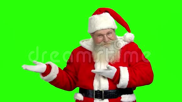圣诞老人的色彩背景营销视频的预览图