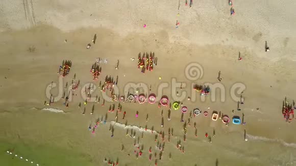 带儿童的海景洗海滩视频的预览图